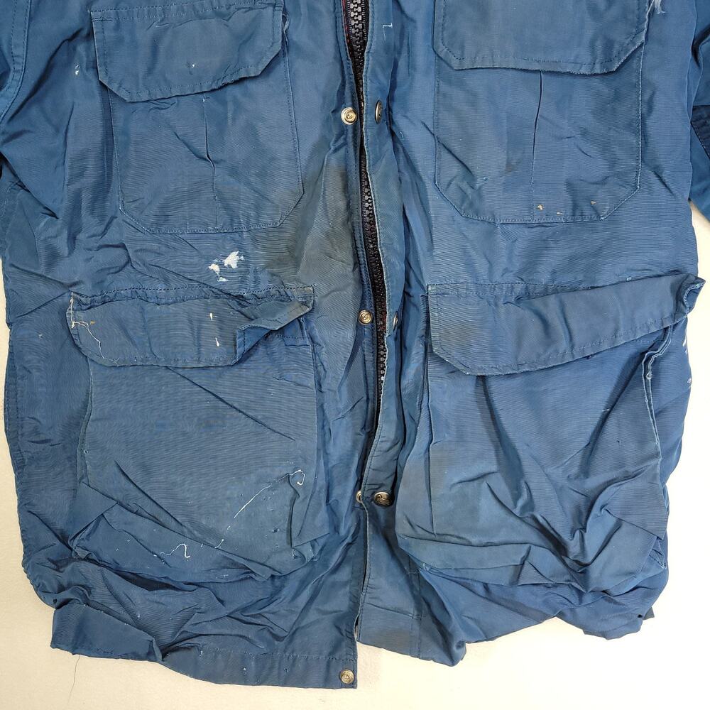 Vintage Woolrich Rain Jacket Medium Mens Windbreaker Zip Hooded Gorpcore Retro - Picture 13 of 16